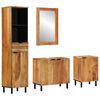 vidaXL Badezimmerschrank-Set 4 stk. Natur 38 x 33 x 160 cm