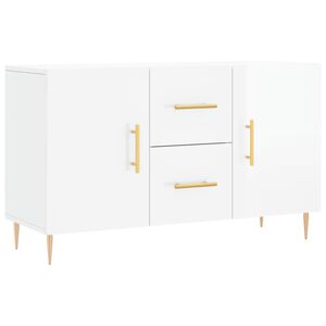 vidaXL Sideboard Hochglanz-Wei&szlig; 100x36x60 cm Holzwerkstoff