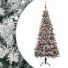 vidaXL K&uuml;nstlicher Weihnachtsbaum mit Weihnachtskugel 120 cm 150 LEDs