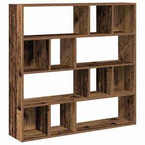 vidaXL B&uuml;cherregal/Raumteiler Altholz-Optik 105x24x102 cm