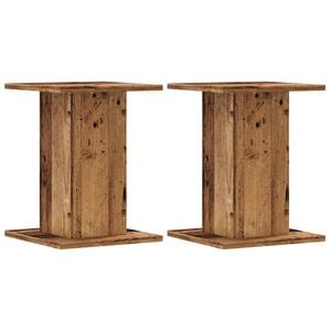 vidaXL Pflanzenst&auml;nder 2 Stk. Altholz-Optik 30x30x40 cm Holzwerkstoff