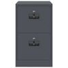 vidaXL Aktenschrank Anthrazit 44 x 50 x 106,5 cm Kaltgewalzter Stahl