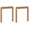 vidaXL Armlehnen Modul 2 pcs Wei&szlig; 59 x 6 x 61 cm Massivholz Akazie