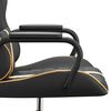 vidaXL Gaming-Stuhl mit Massagefunktion Gold und Schwarz Kunstleder