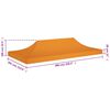 vidaXL Partyzelt-Dach 6x3 m Orange 270 g/m²