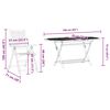 vidaXL Garten Essgruppe 5 pcs Braun Massivholz Akazie