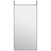 vidaXL T&uuml;rspiegel Schwarz 50x100 cm Glas und Aluminium