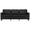 vidaXL 3-Sitzer-Sofa Schwarz 180 cm Kunstleder