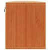 vidaXL Wandschrank mit Regal mit T&uuml;r 2 pcs Wachsbraun 80 x 30 x 35 cm
