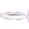 vidaXL Bettgestell Betongrau 140x200 cm Holzwerkstoff