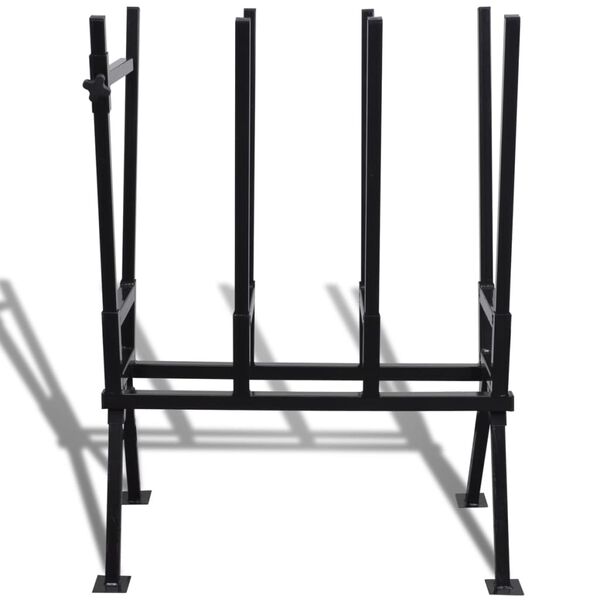 vidaXL S&auml;gebock Pulverbeschichtet Schwarz