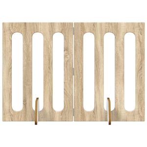 vidaXL Faltbarer Haustierzaun 2 pcs Sonoma-Eiche 100,5 x 38 x 70 cm