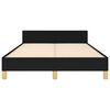 vidaXL Bettgestell ohne Matratze Schwarz 120x200 cm Stoff