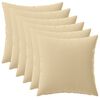 vidaXL Kissenbezug 6 pcs HEERLEN Beige 45 x 45 cm Polyester