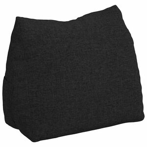 vidaXL R&uuml;ckenkissen Schwarz 45 x 20 x 35 cm Stoff