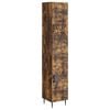 vidaXL Schrankset 2 pcs Ger&auml;ucherte Eiche 33 x 34,5 x 89,5 cm