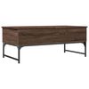 vidaXL Couchtisch Braun Eichen-Optik 100x50x40 cm Holzwerkstoff Metall