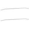 vidaXL Planehalterung f&uuml;r Anh&auml;nger 2 Silber 136-218 cm Aluminium