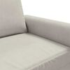 vidaXL 2-Sitzer-Sofa Creme 140 cm Samt