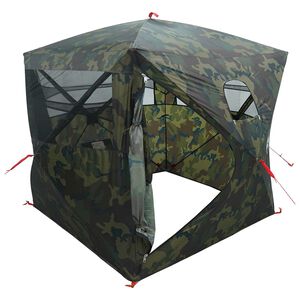 vidaXL Huntingzelt Tarnung 2-Personen Polyester und Stahl