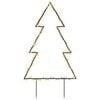 vidaXL Weihnachtsbaum mit Erdspie&szlig;en und 115 LEDs 90 cm