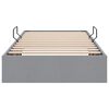 vidaXL Aufbewahrungsbett mit Matratze Hellgrau 90 x 190 cm Stoff