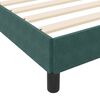 vidaXL Boxspringbett mit Matratze Dunkelgr&uuml;n 120 x 210 cm Stoff