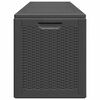 vidaXL Garten-Aufbewahrungsbox 270 L Schwarz PP Rattan