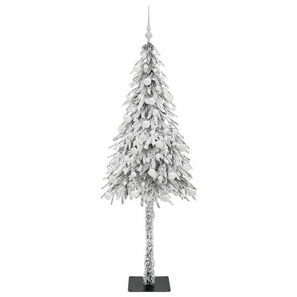 vidaXL Weihnachtsbaum mit 300 LEDs Weiß 180 cm PE und Stahl
