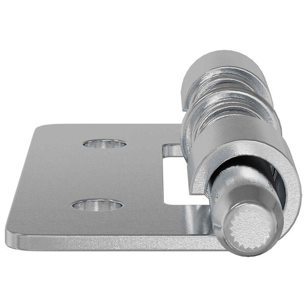 vidaXL Riegel 2 pcs Silber 46 x 17 x 1,2 mm Stahl