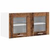 vidaXL H&auml;ngeschrank Altes Holz und Wei&szlig; 80 x 31 x 40 cm Holzwerkstoff