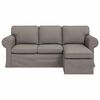 vidaXL Sofa Taupe Gesamtabmessungen: 195 x 138 x 80 cm (B x T x H)