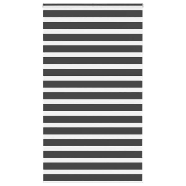 vidaXL Doppelrollo Schwarz 130x200 cm Stoffbreite 125,9 cm Polyester