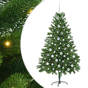 vidaXL Weihnachtsbaum mit 300 LEDs mit St&auml;nder Gr&uuml;n 180 cm PE