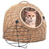 vidaXL Katzen-Transportkorb 45x35x35 cm Nat&uuml;rliche Weide