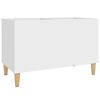 vidaXL Plattenschrank Wei&szlig; 74,5x38x48 cm Holzwerkstoff