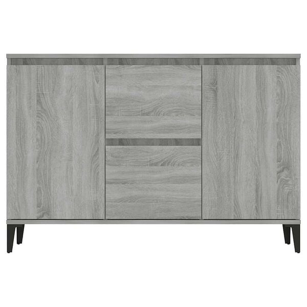 vidaXL Sideboard Grau Sonoma 102x35x70 cm Holzwerkstoff