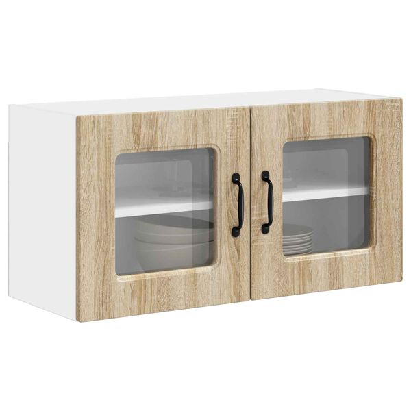 vidaXL K&uuml;chenschrank Kalmar Sonoma-Eiche 80 x 31 x 40 cm Holzwerkstoff