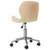 vidaXL Esszimmerst&uuml;hle 2 Stk. Drehbar Creme Samt