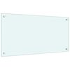 vidaXL Küchenrückwand Weiß 80x40 cm Hartglas