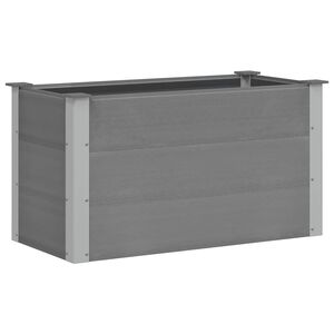 vidaXL Garten-Hochbeet WPC 100 x 50 x 54 cm Grau