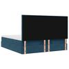 vidaXL Ottoman-Bett mit Matratzen & LEDs Dunkelblau 160x200 cm Samt