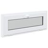 vidaXL Kellerfenster RISOR 110 x 40 cm PVC und Glas Wei&szlig;