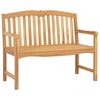 vidaXL Handgefertigte Rosenbank 114 x 60 x 95 cm Massivholz Teak Natur