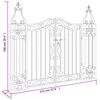 vidaXL Gartentor Schwarz 121x8x100 cm Schmiedeeisen
