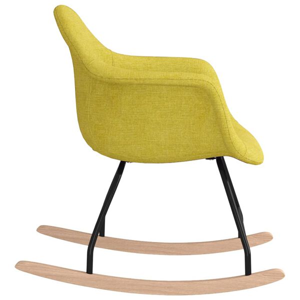 vidaXL Schaukelstuhl Gr&uuml;n Stoff