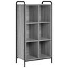 vidaXL B&uuml;cherregal 57 x 33 x 111 cm Holzwerkstoff Sonoma-Grau