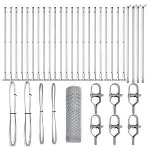 vidaXL Zaunpfosten Silber