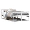 vidaXL Seniorenbett mit Kopfteil ohne Matratze Wei&szlig; 140x190 cm