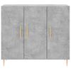 vidaXL Sideboard Betongrau 90x34x80 cm Holzwerkstoff